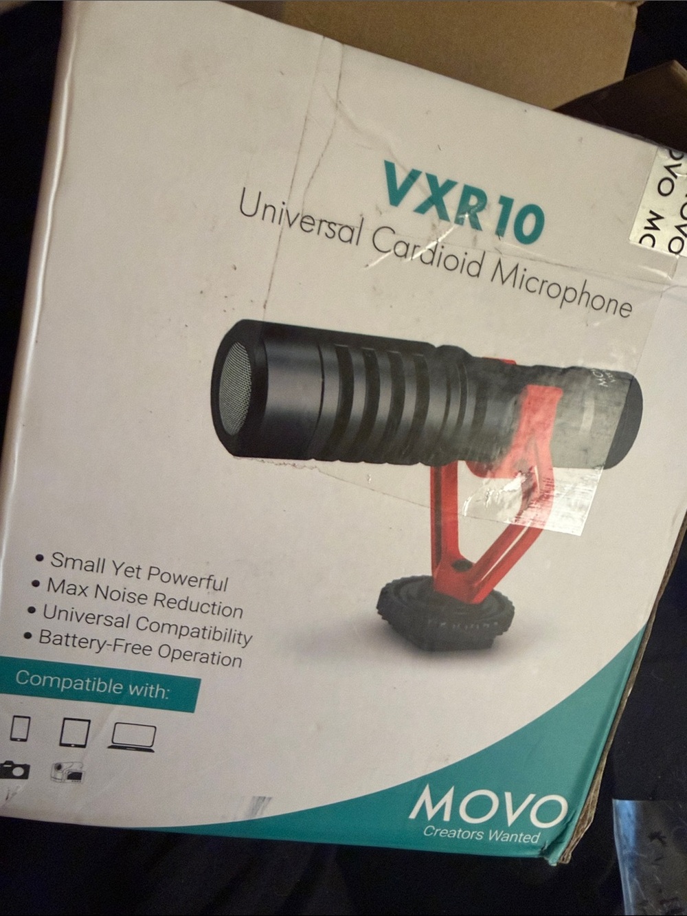Movo VXR10 Universal Shotgun Mic for cameras & phones- vlogging & video